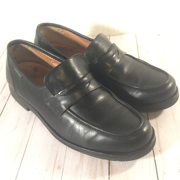 Mephisto black leather penny loafers casual shoes main image 5